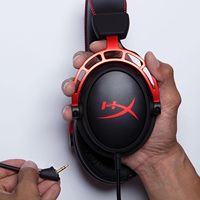 HyperX Cloud Alpha - Gaming Headset dua ruang driver legendaris kenyamanan bingkai aluminium mikrofon yang dapat dilepas