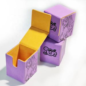 Scatole in Pelle per Mazzi di Carte, Contenitori per Carte da Gioco Collezionabili Compatibili con <span class=keywords><strong>Commander</strong></span> - Product Image 1