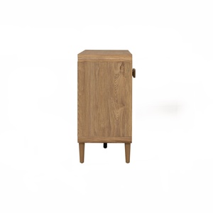 Natural Malaysian Oak LOME 1.6M <b>Sideboard</b> Scandinavian Solid Wood Buffet Cabinet for Eco-Friendly Dining Room <b>Storage</b> - Product Image 3