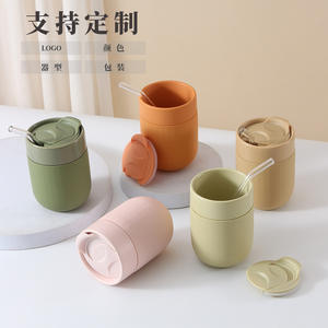 Tazas de cerámica personalizadas para viaje con tapas a prueba de fugas, estilo nórdico, para regalos empresariales, primera calidad, origen Chaozhou - Product Image 1
