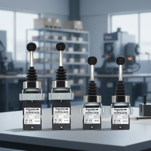 Interruptor basculante <span class=keywords><strong>doble</strong></span> de cuatro vías con bloqueo automático <span class=keywords><strong>Schneider</strong></span> XD2PA24CR para equipos eléctricos con reinicio automático - Product Image 3