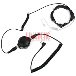 GP88 CP100 CP150 Headset Earphone tipe M Walkie Talkie taktis dengan mikrofon getaran tenggorokan