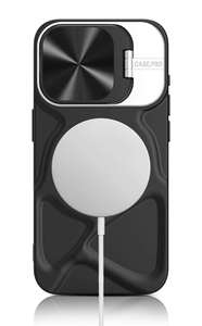 Nuova Cover Magnetica in TPU per <span class=keywords><strong>iPhone</strong></span> 17 Air 16 15 14 <span class=keywords><strong>13</strong></span> <span class=keywords><strong>Pro</strong></span> Max con <span class=keywords><strong>Protezione</strong></span> Lente e Supporto, Morbida Antiurto - Product Image 5