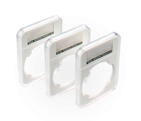 14 à 41 mm pièce Capsule Rectangle doublure noire graduée pièce de monnaie dalle résistant aux rayures acrylique Collection pièce boîte de rangement