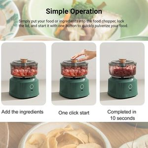 Mini Picadora de Carne Eléctrica Profesional y Procesador de Vegetales, Picadora de Alimentos Portátil para el Hogar - Product Image 5