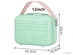 Estuche Rígido <span class=keywords><strong>para</strong></span> Cosméticos de PC de 12 Pulgadas, Color Personalizado, Colgante, Duradero, Ligero, Resistente al Agua, con Cierre de Cremallera - Product Image 4