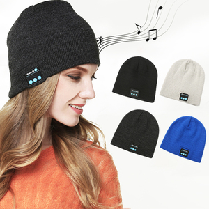 Chapeau d'hiver unisexe d'extérieur de haute qualité sans fil <span class=keywords><strong>bluetooth</strong></span> Beanie Earphone Music Beanie Hat pour femme Vente en gros - Product Image 1