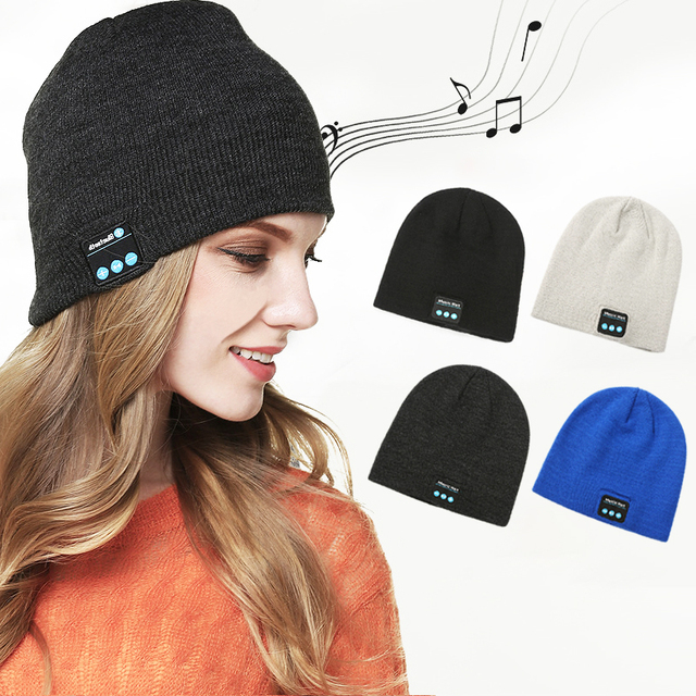 Wholesale Manufacture High Quality Unisex Outdoor Winter Hat Wireless bluetooth Beanie Earphone Music Beanie Hat for Woman