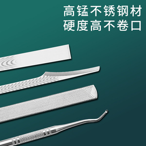 Juego de cuchillos de pedicura Yangzhou Three-Knife: elimina la piel muerta, callosidades, ranuras de las uñas, uñas en forma de pico de águila, alicates para uñas. - Product Image 5
