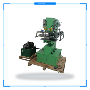 Presse à chaud hydraulique semi-automatique à plateau plat de 60 tonnes, certifiée CE, de haute qualité, pour cuir, vêtements, caisses et emballages - Product Image 1
