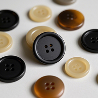 Kancing Resin Empat Lubang Grosir Warna Putih Model Flatback Kancing Resin Kustom untuk Kemeja dan Mantel