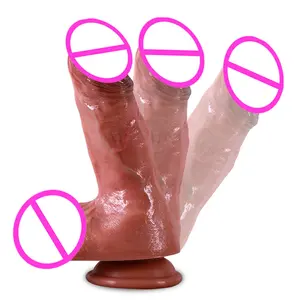 Di alta qualità in Silicone liquido grande Dildo giocattoli sessuali per adulti per le donne di gomma artificiale pene femminile per adulti giocattoli