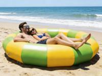 Plateforme flottante gonflable en PVC de qualité commerciale DST, capacité 100-500 kg, pour yacht, couleurs et logo personnalisés, garantie 3 ans