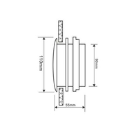 CE resultado LED impermeable Sauna luz RGB RGBW siete colores de marco de aluminio de luz Sauna lámpara para habitación de Sauna de vapor
