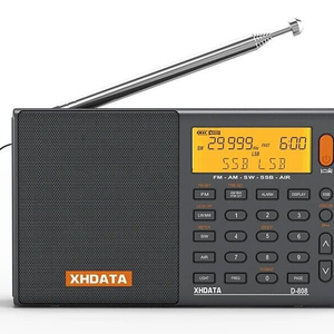 Radio Xhdata D-808 AM/FM/SW-SSB/MWBRW a Banda Completa con Interfaccia Type-C PLC - Product Image 1