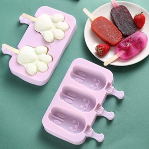 Molde de Silicone Reutilizável para Sorvete e Picolé, Formato de Boneco de Neve de Desenho Animado e Coelho Elíptico, Ferramenta de Confeitaria para Fazer Picolés Caseiros DIY - Product Image 6