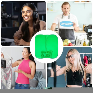 KAMPHO Faltbarer Green Screen Tragbare Fotografie Video Studio Anruf Streaming Stuhl Hintergrund - Product Image 4