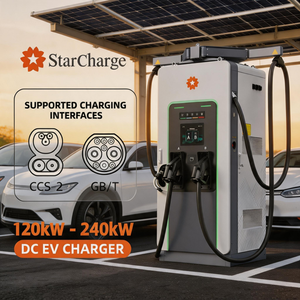 Cargador de estación de carga pública de ciclo profundo Starcharge Titan V5 UL CE 120kW-180kW con marca CPO, amplio voltaje de 150-1000Vdc - Product Image 1