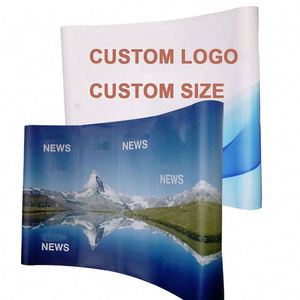 Best Selling Portable <b>Backdrop</b> <b>Stand</b> Wall Straight Shape for Trade Show Exhibition Events Custom Straight Fabric Pop up Display - Product Image 1
