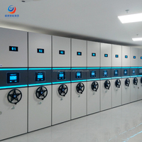Étagères compactantes RFID résistantes à la corrosion pour les zones côtières avec composants électroniques étanches aux intempéries