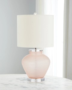 Lampe de table à éclairage intérieur de style moderne, couleur personnalisée, corps en céramique avec abat-jour rond et base d'ampoule E26, alimentée par batterie - Product Image 1