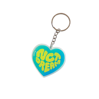 Gantungan Kunci Akrilik Transparan Custom, Gantungan Kunci Plastik Epoxy Mengkilap dengan Logo Kartun, Penyangga Pin Enamel, Gaya Anime yang Dapat Disesuaikan