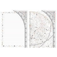 Original léger rétro simple rentable multi-taille papier à lettres double face 120gsm bloc-notes détachable personnalisé