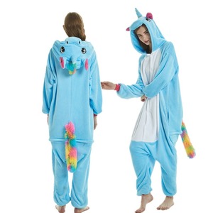 Pyjamas Onesies en flanelle pour adultes, costumes de cosplay <span class=keywords><strong>Kigurumi</strong></span>, vêtements de nuit unisexes pour l'hiver, vente en gros - Product Image 4