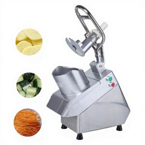 Nouvelle machine électrique commerciale automatique pour couper, trancher, hacher et râper les légumes et les fruits, pour les restaurants, la préparation de salades - Product Image 1