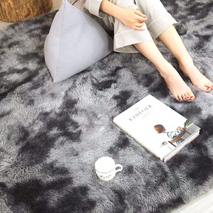 Luxury Mixed Dyed Soft <strong>Dark</strong> <strong>Grey</strong> <strong>Rugs</strong> Thicken Faux Fur Shaggy Washable Living Room Area <strong>Rug</strong> Comfy Anti-Skid Carpets - Product Image 4