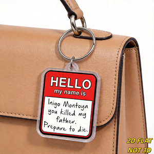 Portachiavi in acrilico con citazione di Inigo Montoya: Ciao, mi chiamo, ti ho ucciso il <span class=keywords><strong>padre</strong></span>. Preparati a morire. Accessorio per Meme Cinematografici - Product Image 4