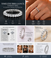 Bague Tennis en Argent 925 avec Moissanite, Largeur 4mm, Qualité VVS, Pierres Précieuses Moissanite, Expédition Rapide, En Stock dans l'Entrepôt Américain