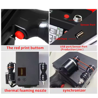 Printer Inkjet genggam portabel otomatis 25.4mm, Printer pengkodean tanggal layar sentuh 3.5 inci untuk harga obral