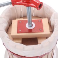 Presse à fruits panier maison 18L avec support amovible Presse à jus de pomme poire bois
