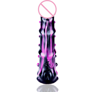 異形人工ペニス2層液体シリコンディルド色ペニス動物ペニス大人のセックス製品 - Product Image 5
