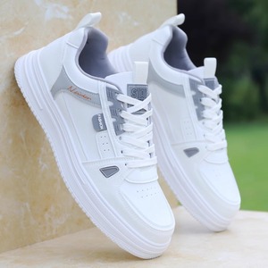 Zapatos Deportivos para Hombre, Otoño, Impermeables, Transpirables, con Forro de Malla, Antideslizantes, Casuales, de Color Sólido, Ligeros, Duraderos, Modernos, con Cordones, para Estudiantes - Product Image 1