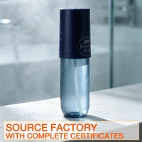 Botella Redonda de Spray Minimalista Premium en Azul Marino Mate con Tapa Pulverizadora, Envase de Tóner Recargable a Prueba de Fugas, Soporte ODM para Cosméticos