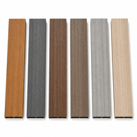Tablero de Fascia WPC Coextruido 150x12mm con Grano de Madera Sólida, Revestimiento Lateral BPC, Borde de Cubierta, Impermeable, Resistente a los Rayos UV, para Exteriores