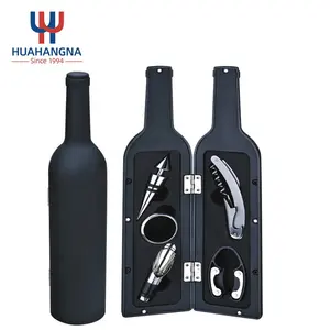 Abrebotellas en forma de botella de Zinc, juego de abrelatas creativo único de vino tinto, accesorios de Bar, en Stock, venta en línea, 5 piezas