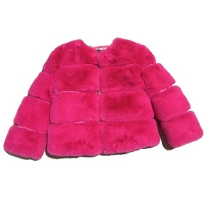 Abbigliamento Invernale per Bambine, Giacca Esterna in <span class=keywords><strong>Pelliccia</strong></span> Sintetica Morbida e Soffice, Cappotto in Finta <span class=keywords><strong>Pelliccia</strong></span> di Volpe Multicolore per Bambini - Product Image 5