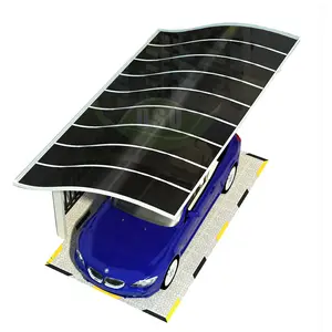 low price polycarbonate hollow UV coated car shed garage