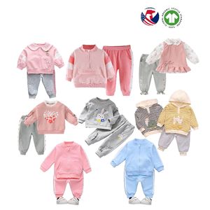 Autunno inverno <span class=keywords><strong>vestiti</strong></span> per bambini tuta per bambini tuta per bambini da <span class=keywords><strong>1</strong></span> a 6 anni 2 pezzi set di abbigliamento per bambine - Product Image 5