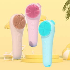 Smart Electric <strong>Facial</strong> <strong>Cleansing</strong> <strong>Brush</strong> With Constant Temperature Heating 5 Speed Vibration Waterproof for Deep Pore Cleaning - Product Image 1