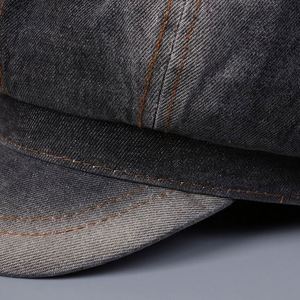 Nouvelle Arrivée 2025 – Casquette Gavroche Rétro Tie-Dye Délavée Style Vintage pour Hommes et Femmes – Tendance Mode Simple et Décontractée – Béret en Jean - Product Image 4