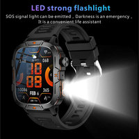 Reloj inteligente resistente al agua 2025, reloj inteligente resistente al agua, rastreador de actividad física, IOS, Android, deporte, BT, llamada, reloj inteligente con linterna