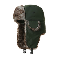 Venta al por mayor personalizado mujeres hombres a prueba de viento cálido ruso nieve aviador trampero Ushanka sombrero con orejeras