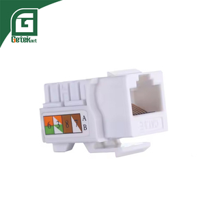 Connecteur réseau LAN Keystone femelle RJ45 GETEKnet OEM ODM UTP CAT6 CAT6A 23AWG PC 110 Type avec <span class=keywords><strong>T568A</strong></span>/B pour plaque frontale - Product Image 1