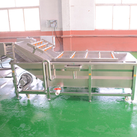 Industriële machines voor het verwerken van groenten en fruit, inclusief was-, snij-, koel- en droogmachines voor aardappelen en wortelen, grote capaciteit.