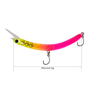Leurre de pêche artificiel coulant en plastique ABS OEM pour truite, type minnow, 65mm/3.6g, leurre nageur wobbler pour truite - Product Image 3