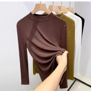 T-shirt décontracté très extensible, respirant, séchage rapide, en nylon doux, vente en gros, hauts élégants et sexy pour femmes - Product Image 2